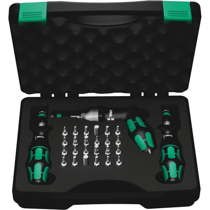 Wera 7445/46/47 Torque Screwdriver and Bit Set Imperial