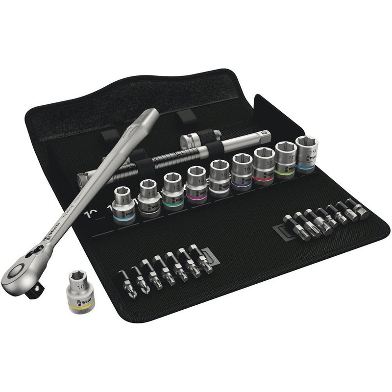 Wera 8100 SC8 Zyklop 28 Piece 1/2" Drive Socket and Bit Set 1/2"