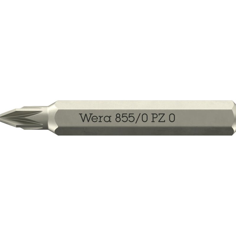 Wera 855/0 4mm Hex Drive Micro Pozi Screwdriver Bits PZ0 30mm Pack of 1