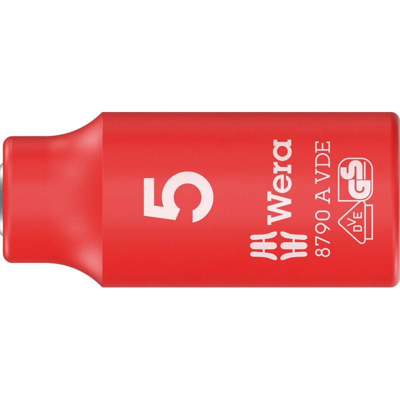 Wera 8790 A Zyklop VDE Insulated 1/4" Drive Hexagon Socket 1/4" 5mm
