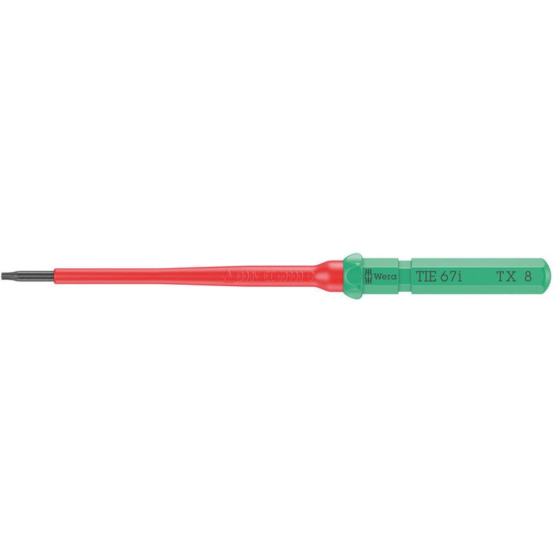 Wera Kraftform Kompakt 67 I VDE Insulated Torx Screwdriver Blade T8 154mm