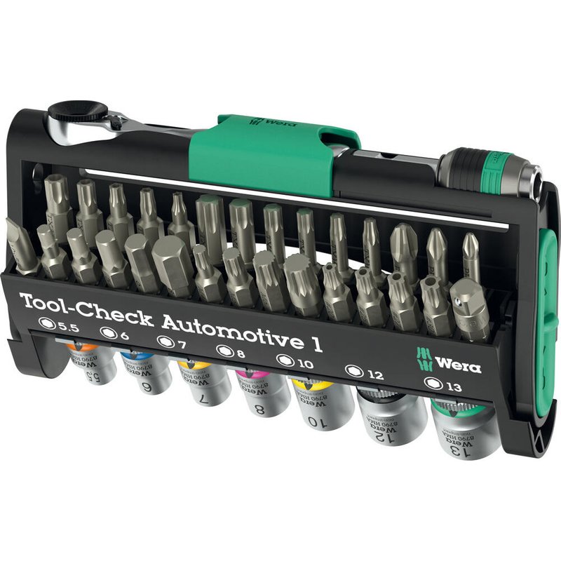 Wera Tool Check 38 Piece Automotive 1/4" Drive Hexagon Socket Set 1/4"