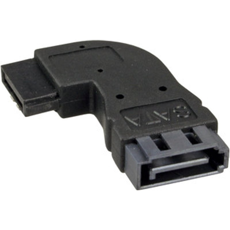 InLine® SATA Adapter Stecker / Buchse, gewinkelt rechts