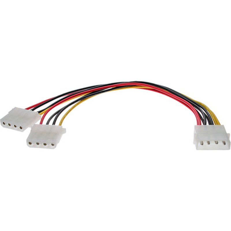 InLine® Strom Y-Kabel intern, 1x 5,25 an 2x 5,25, 0,20m