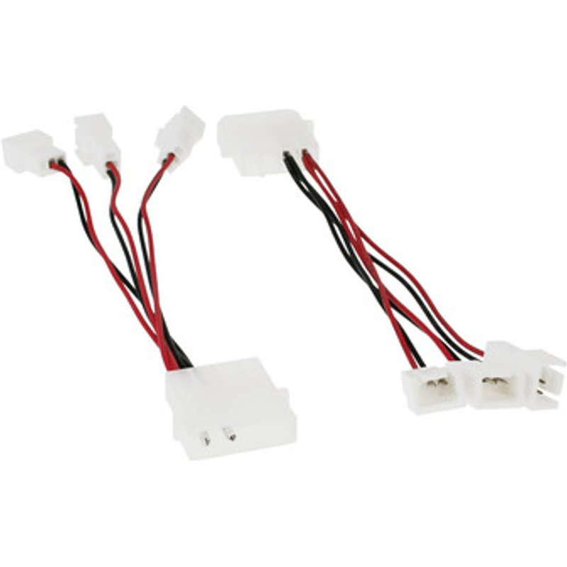 InLine® Lüfter Adapterkabel, 12V zu 5V, für 3 Lüfter