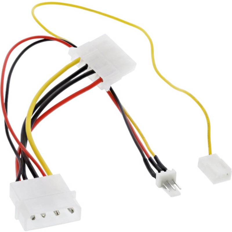 InLine® Lüfter Adapterkabel, 12V zu 7V, mit Tachosignal