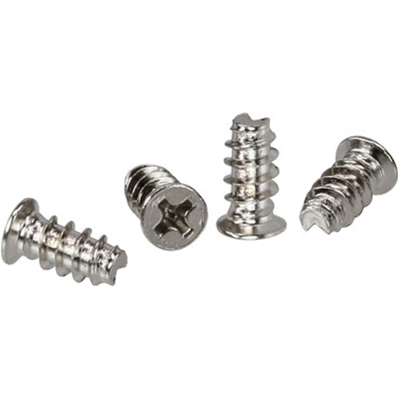 InLine® Lüfterschrauben, 5,0x10,0mm, silbern, 4er Pack