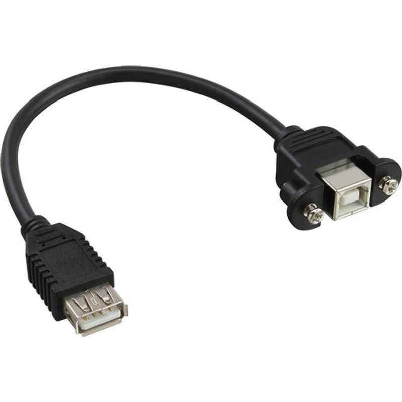 InLine® USB 2.0 Adapterkabel, Buchse A auf Einbaubuchse B, 0,20m