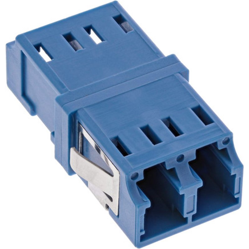 InLine® LWL Kupplung, Duplex LC/LC, singlemode, blau, Keramik-Hülse