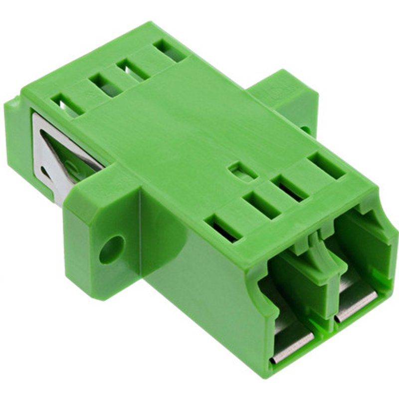 InLine® LWL Kupplung, Duplex LC/LC, singlemode, grün, Keramik-Hülse, zum Einbau