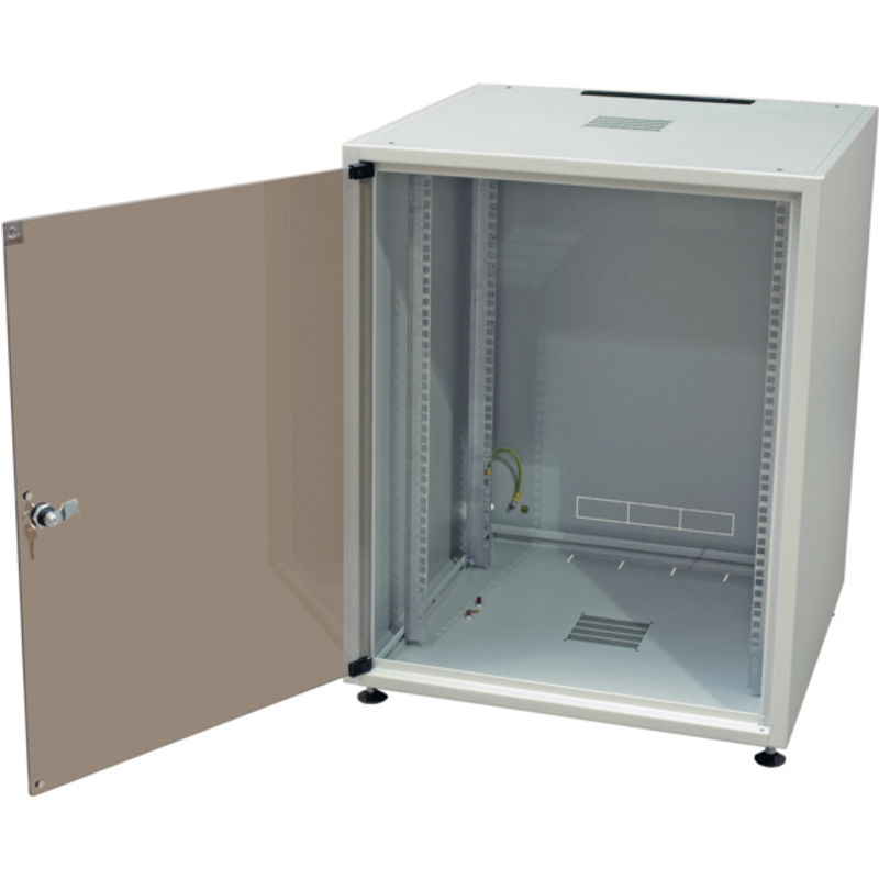 Netzwerkschrank OFFICE 18HE, 600x600 mm, RAL7035