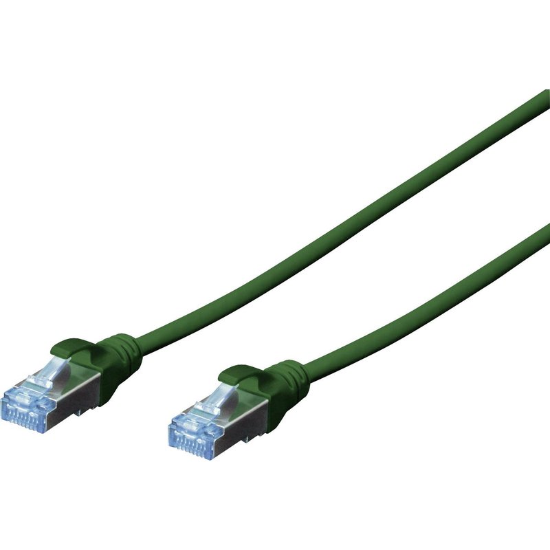 DIGITUS Patchkabel RJ45 SF/UTP Cat5e 0.50m grün Polybeutel