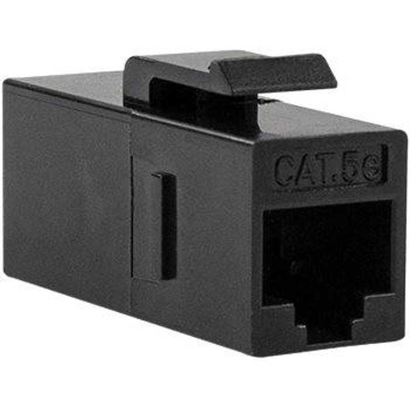 Logilink Keystone Kupplung 2X RJ45 UTP, Cat.5e, schwarz