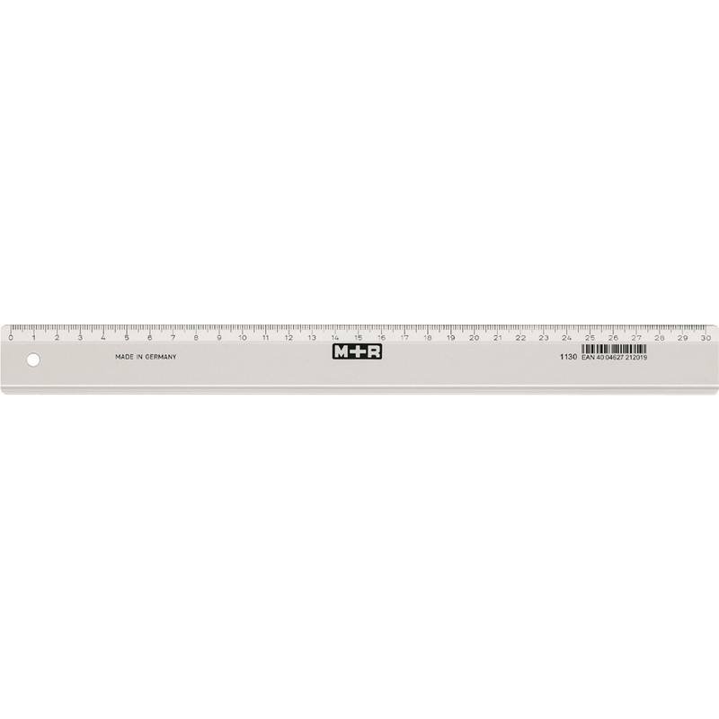 M+R Lineal schmal 30cm glasklar 1 Stück