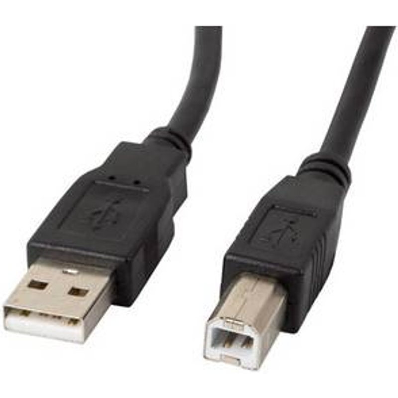 LANBERG USB-A(M)->USB-B(M) 2.0 Kabel 1,0m Ferrite sw