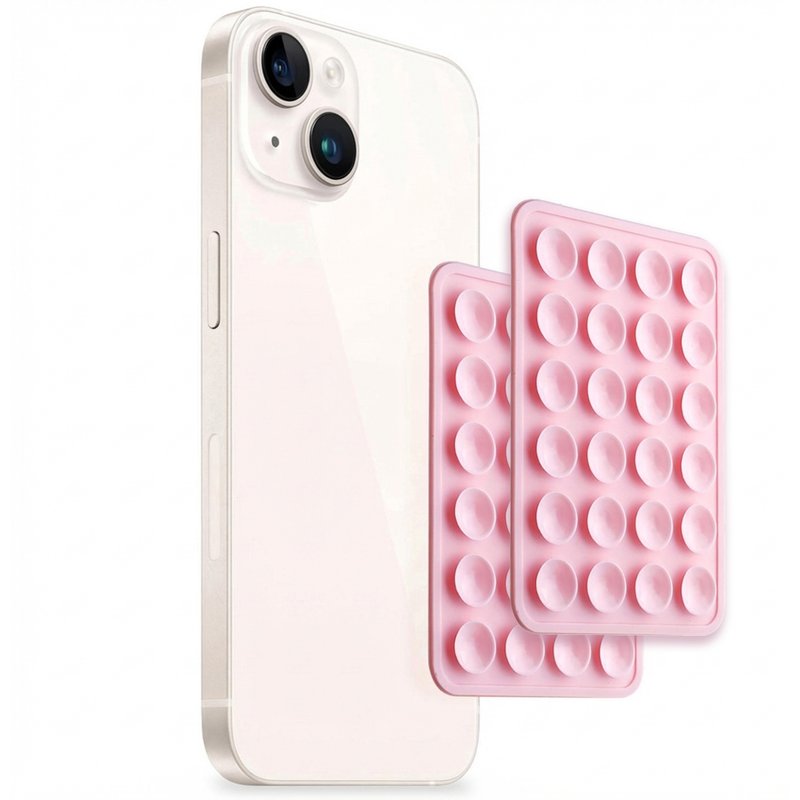 Selencia Pack de 2 Supports de téléphone à ventouse - Rose clair