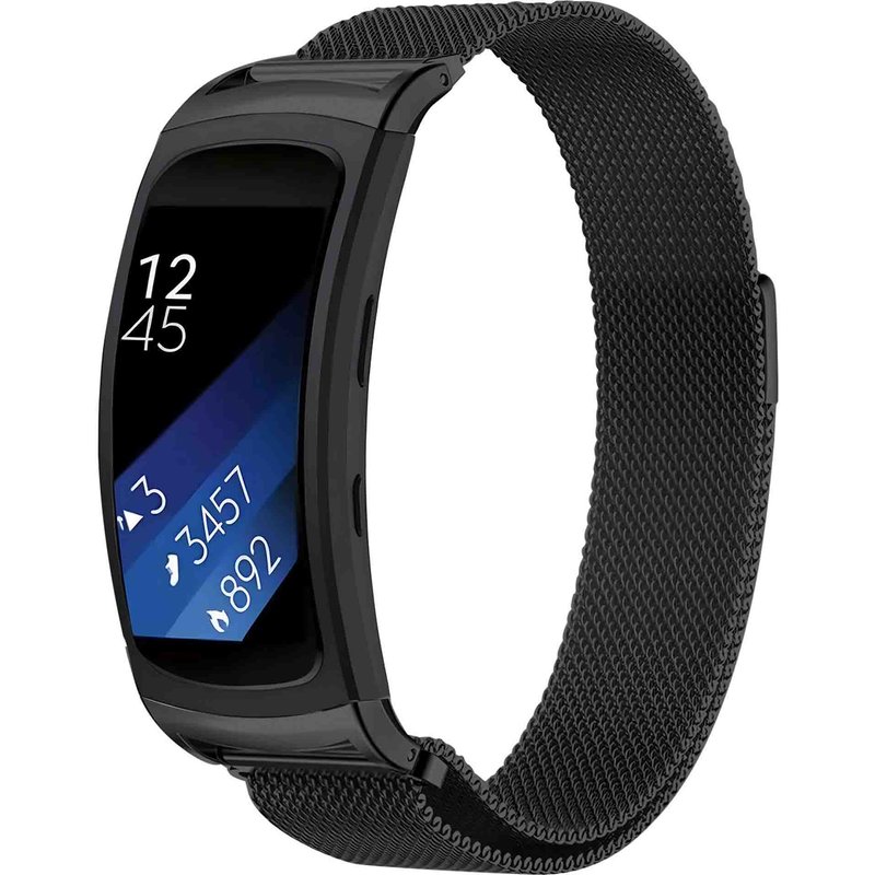imoshion Bracelet magnétique milanais Samsung Gear Fit 2 / 2 Pro - Noir