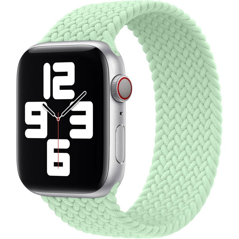 Bracelet Solo tressé Apple Watch | 44/45/46/49 mm - Taille 8 - Pistachio