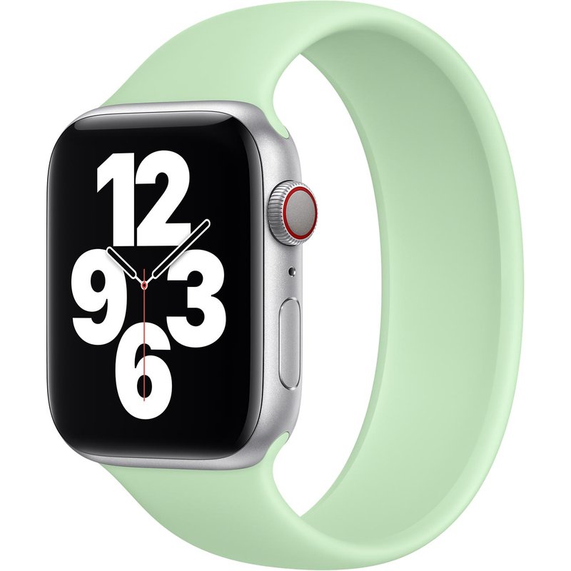 Bracelet Boucle unique en Silicone Apple Watch | 38/40/41/42 mm - Taille 3 - Pistachio