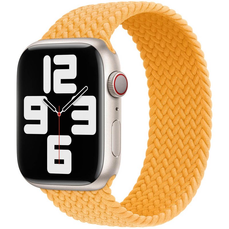 Bracelet Solo tressé Apple Watch | 38/40/41/42 mm - Taille 3 - Maize