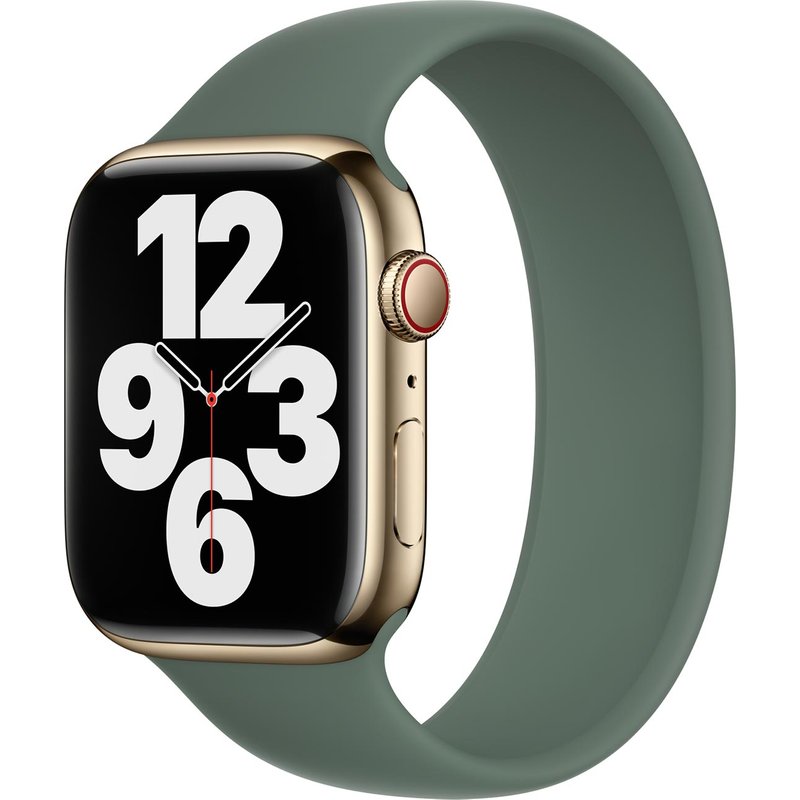 Bracelet Boucle unique en Silicone Apple Watch | 38/40/41/42 mm - Taille 3 - Eucalyptus