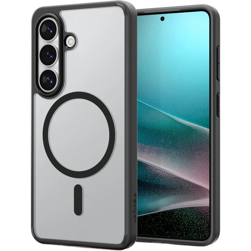 Coque Samsung Galaxy S26 Plus MagSafe - Plastique - Spigen Coque/Coque rigide - étui téléphone Noir - Shockproof