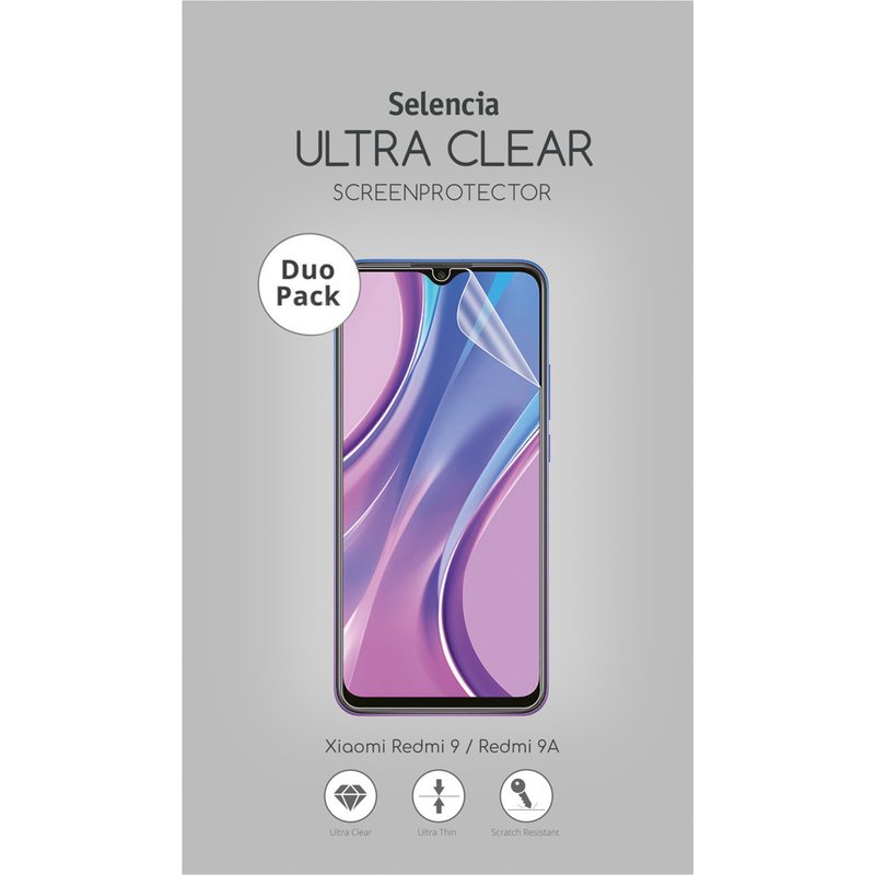 Selencia Protection d'écran Duo Pack Ultra Clear Xiaomi Redmi 9A