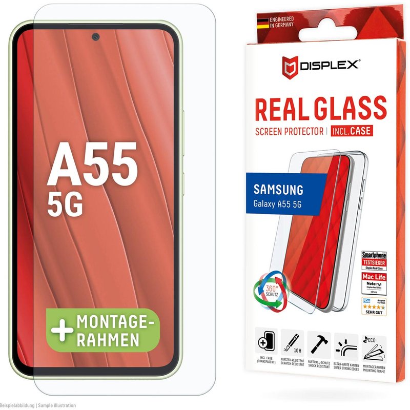 Coque Samsung Galaxy A55 (5G) - Silicones et TPU (doux) - Displex Coque/Coque silicone - étui téléphone Transparent - Design Aucun