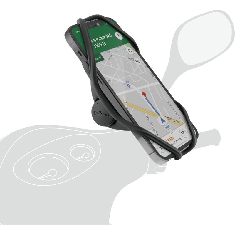 Bone Support de téléphone pour scooter universel Bike Tie 4 - Noir