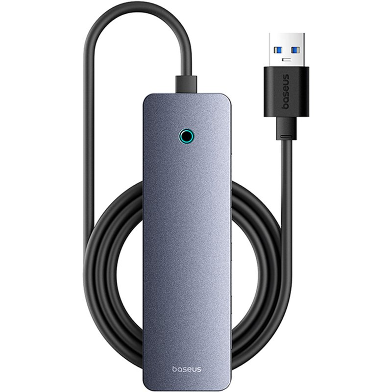 Baseus UltraJoy Lite Concentrateur USB-A 5-in-1 - 150 cm - Station d'accueil - Space Grey