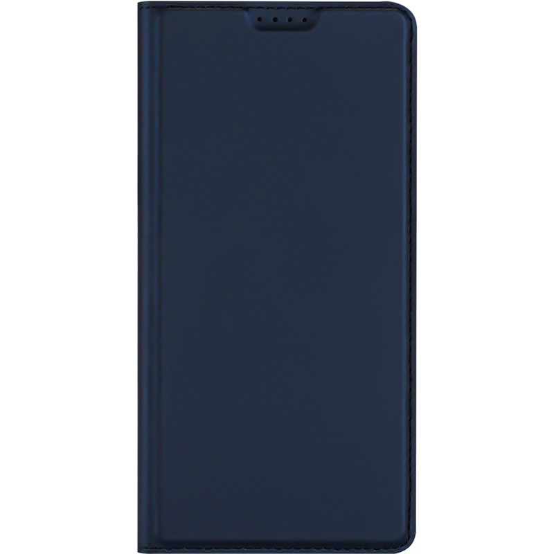 Coque Samsung Galaxy S24 - Similicuir - Dux Ducis Coque portefeuille - étui téléphone Bleu foncé - Design Aucun