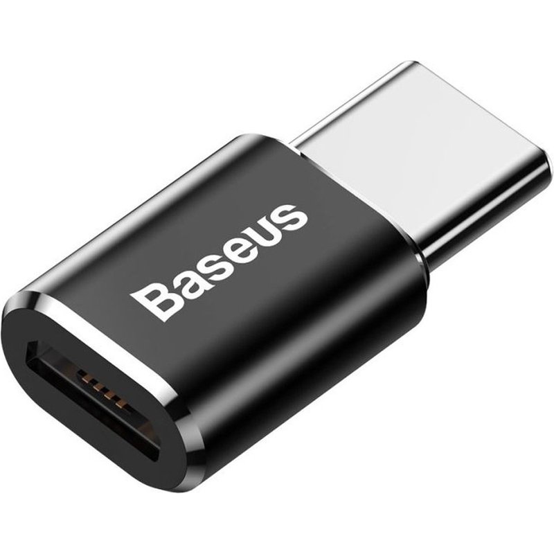 Baseus Adaptateur Micro USB vers USB-C - OTG - Noir