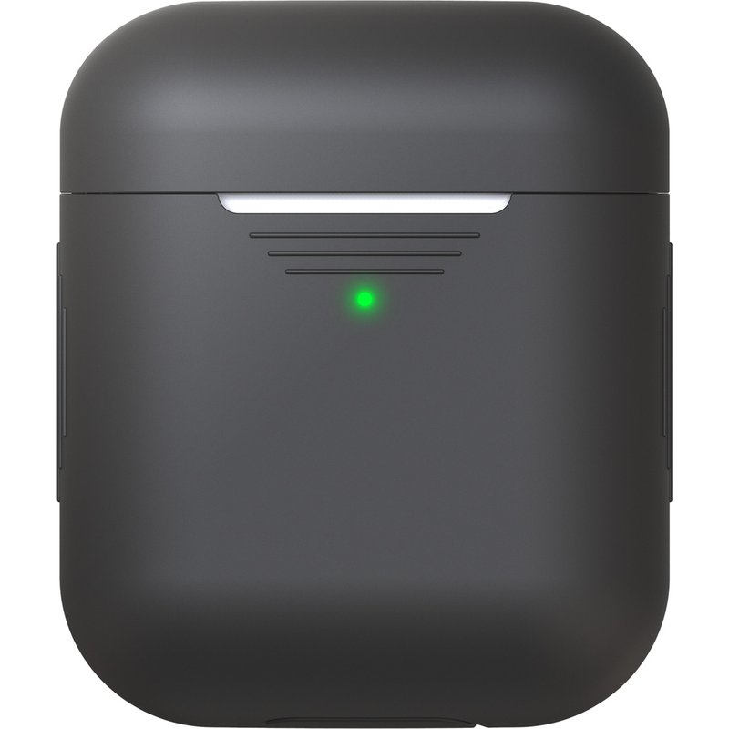 KeyBudz Coque Elevate Protective Silicone Apple AirPods 1 / 2 - Black