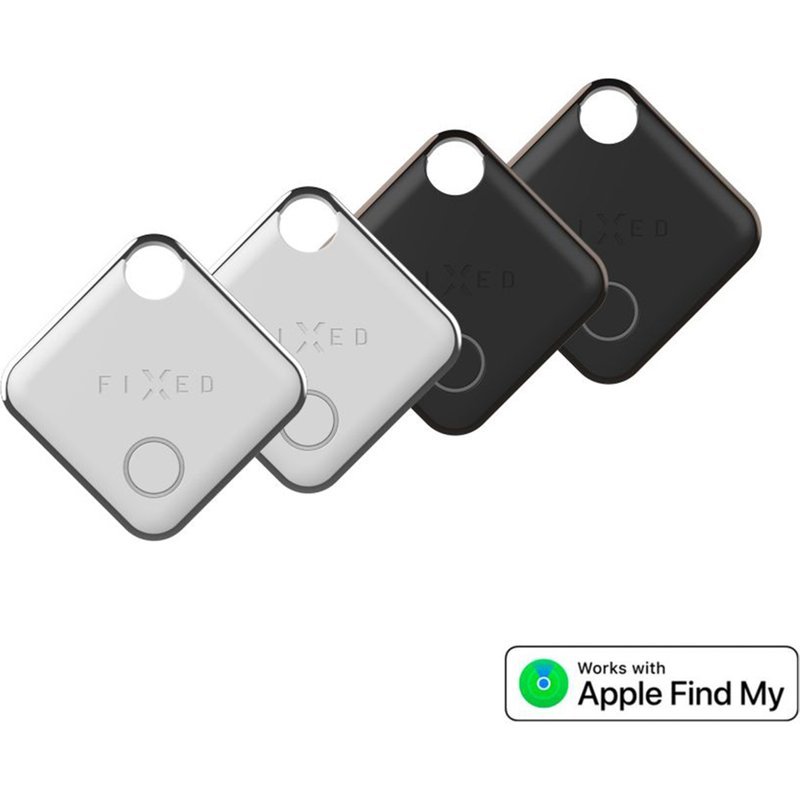 Fixed Tag - Tracker Bluetooth pour iOS - 4 pack - Noir / Blanc