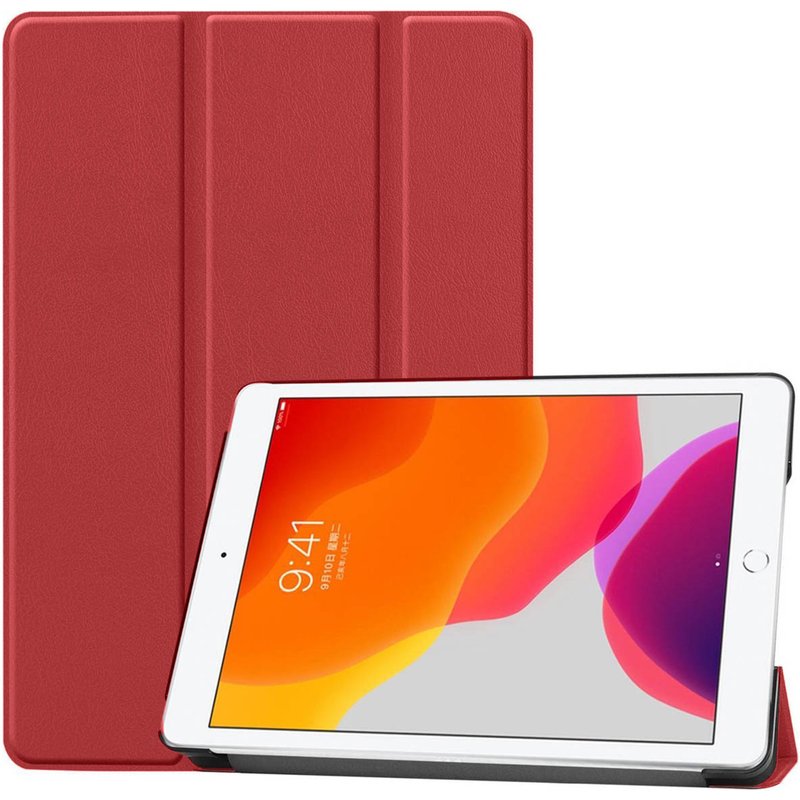 imoshion Coque tablette Trifold Apple iPad 9 (2021) 10.2 pouces / iPad 8 (2020) 10.2 pouces / iPad 7 (2019) 10.2 pouces - Rouge