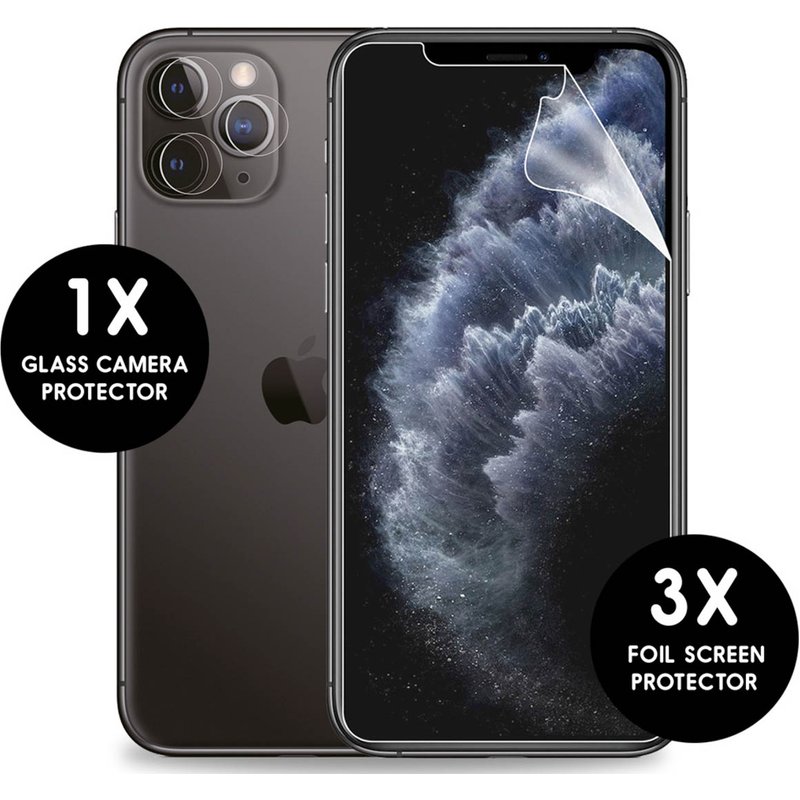 imoshion 3-Pack de protection d'écran + Protection en verre Appareil photo Apple iPhone 11 Pro