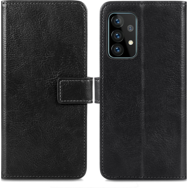 Coque Samsung Galaxy A52s - Similicuir - imoshion Coque portefeuille - étui téléphone Noir - Design Aucun