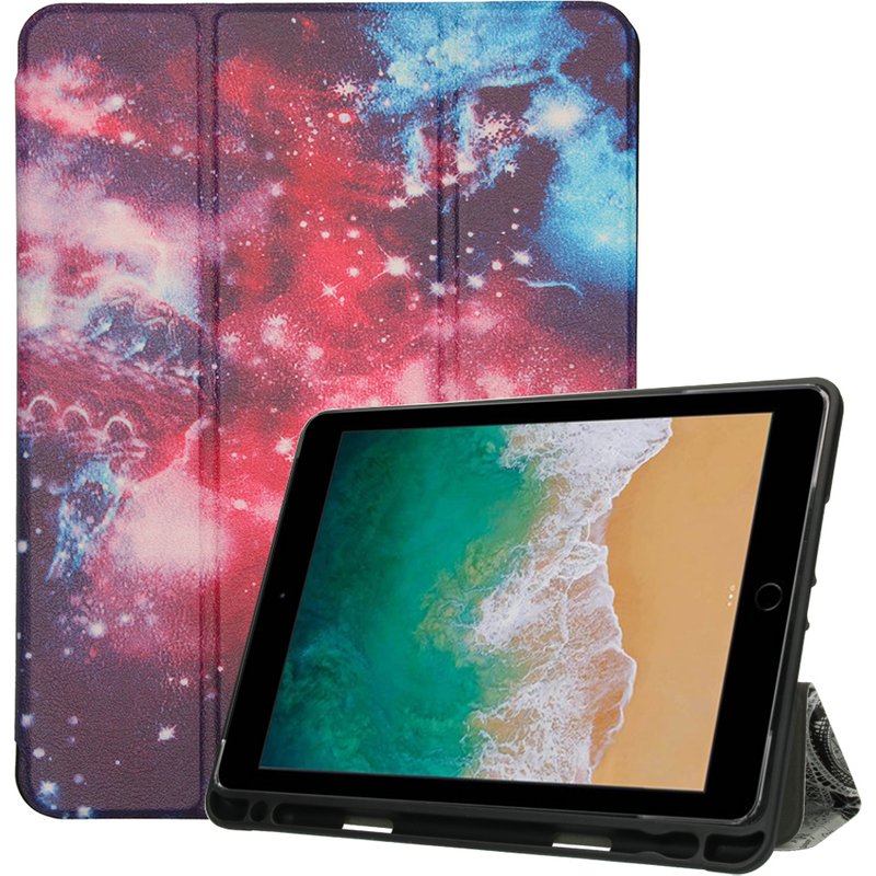 imoshion Coque tablette Design Trifold Apple iPad 6 (2018) 9.7 pouces / iPad 5 (2017) 9.7 pouces / Air 2 (2014)/Air 1 (2013) - Space