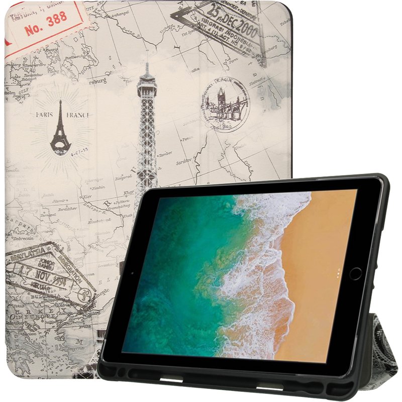 imoshion Coque tablette Design Trifold Apple iPad 6 (2018) 9.7 pouces / iPad 5 (2017) 9.7 pouces / Air 2 (2014)/Air 1 (2013) - Paris