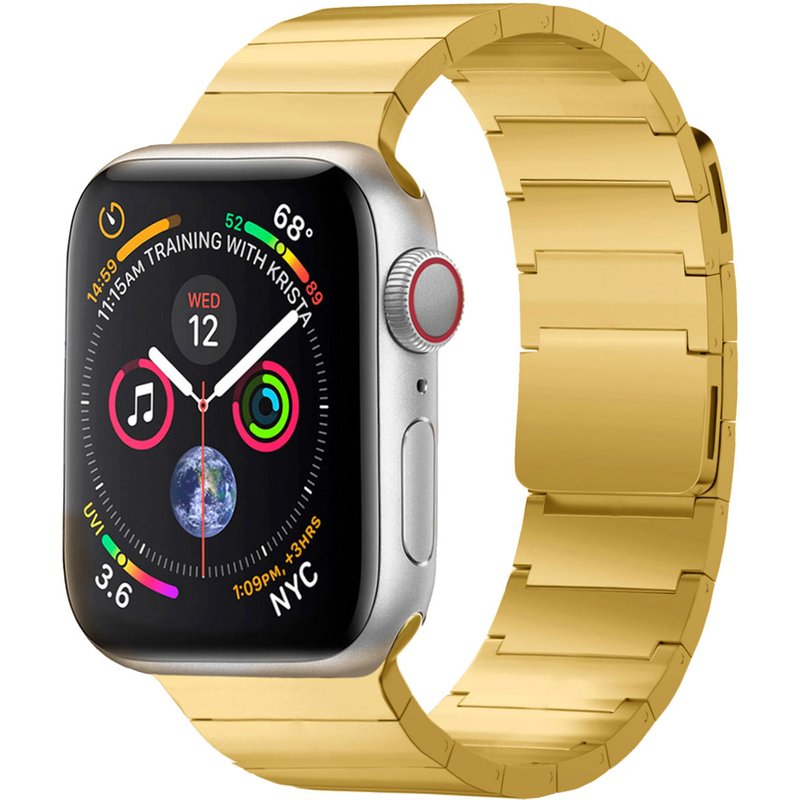 Selencia Bracelet magnétique en acier Apple Watch | 38/40/41/42 mm - Doré