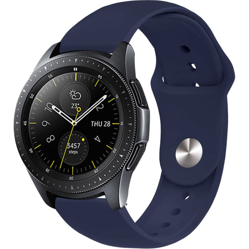 imoshion Bracelet sport en silicone - Connexion universelle 20 mm - Bleu foncé