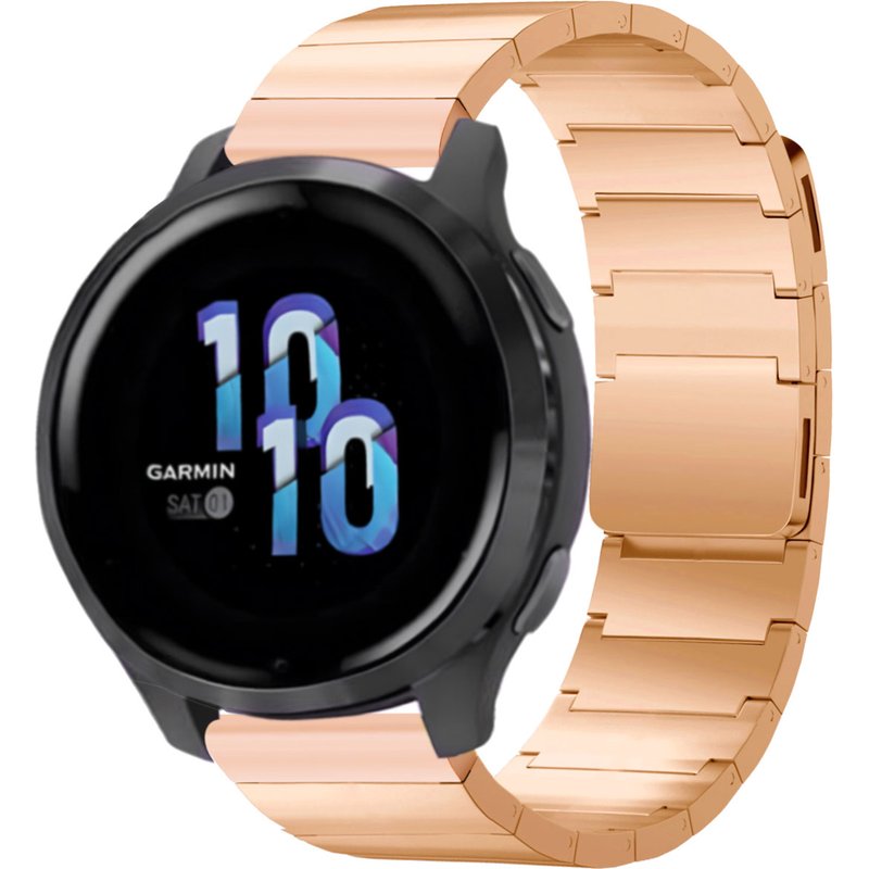 Selencia Bracelet magnétique en acier - Connexion universelle 22 mm - Rose Doré