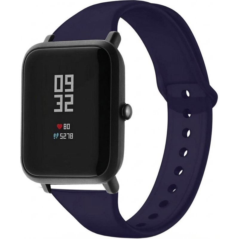 imoshion Bracelet silicone Amazfit GTS / BIP - Bleu foncé
