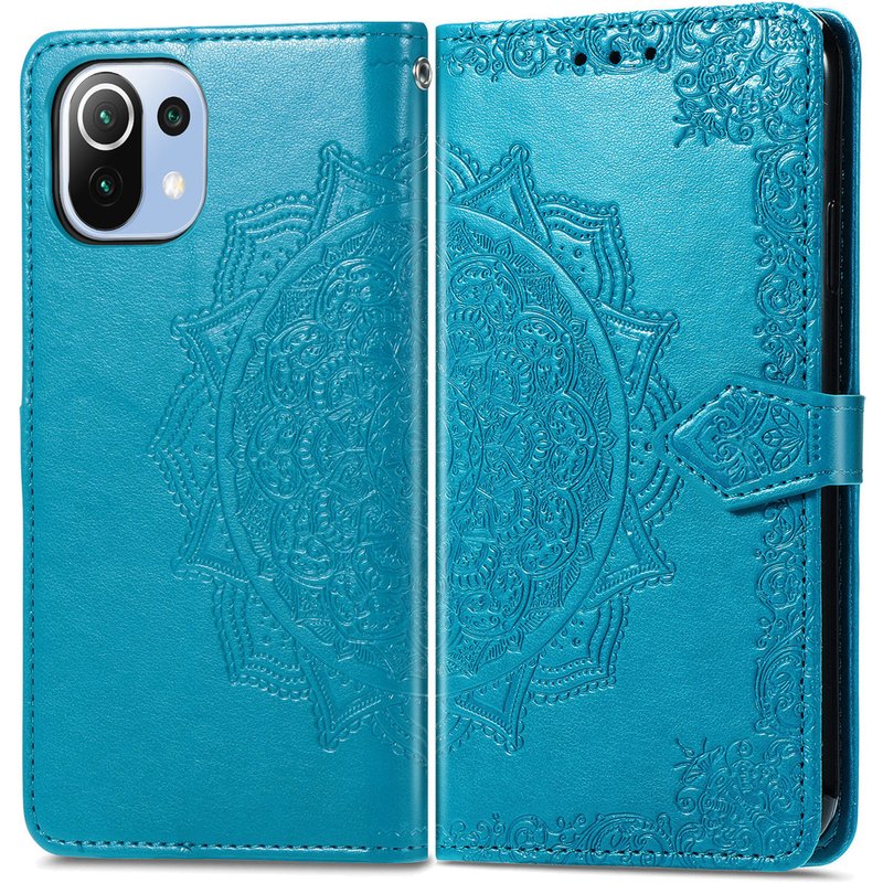 Coque Xiaomi Mi 11 Lite (5G) - Similicuir - imoshion Coque portefeuille - étui téléphone Turquoise - Design Aucun