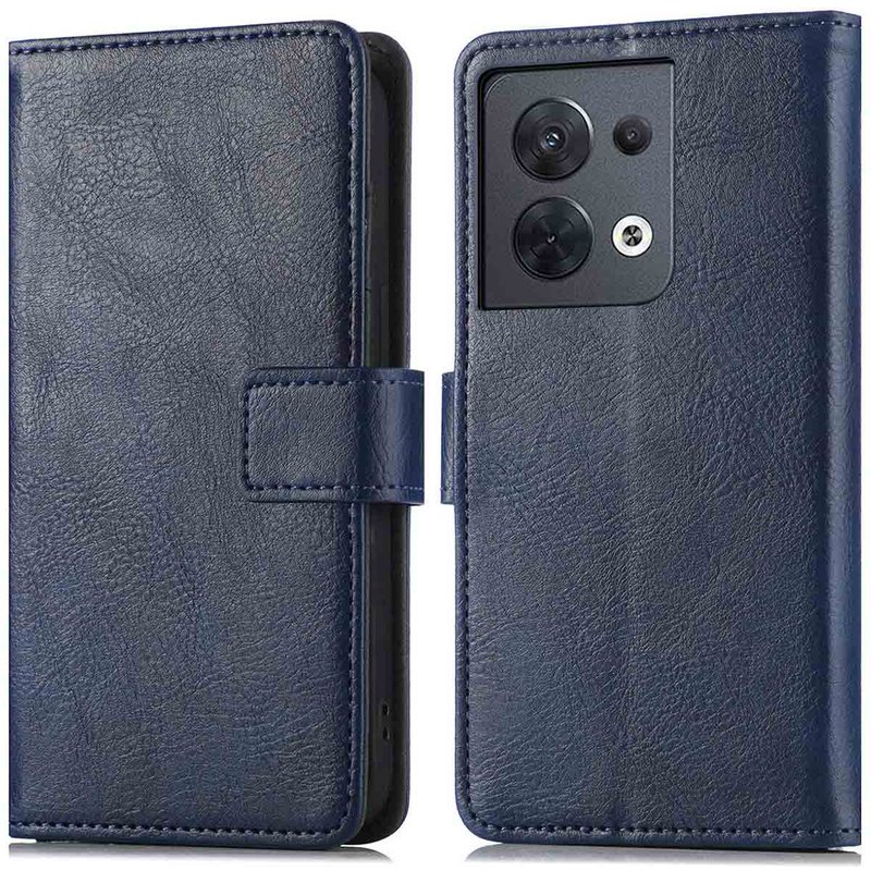 imoshion Étui de télephone portefeuille Oppo Reno 8 5G - Bleu foncé