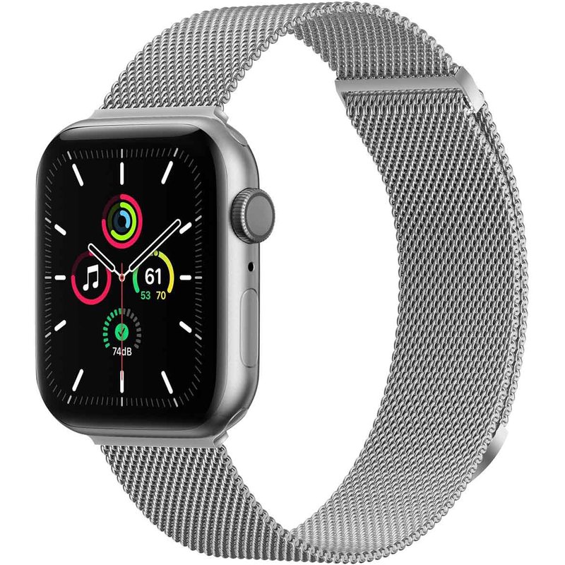 imoshion Bracelet magnétique milanais Apple Watch | 44/45/46/49 mm - Taille S - Argent