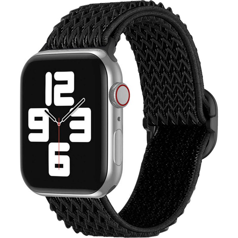 imoshion Bracelet en nylon élastique Apple Watch | 38/40/41/42 mm - Noir