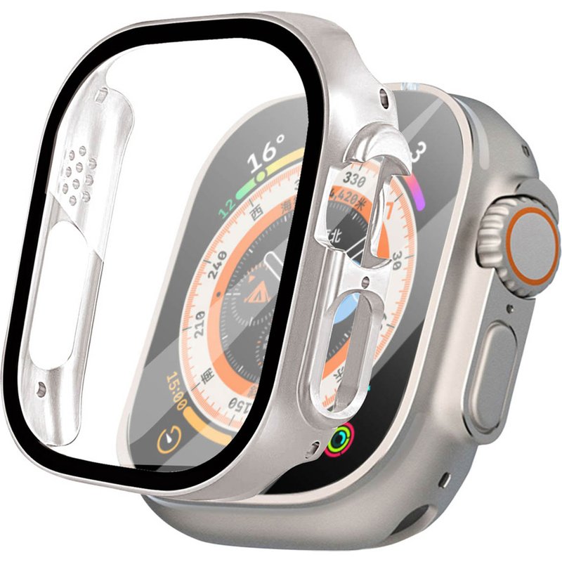 imoshion Coque rigide à couVerture complète Apple Watch Ultra / Ultra 2 / Ultra 3 - 49 mm - Titanium