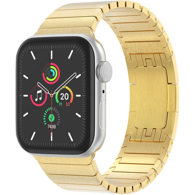 Selencia Bracelet à maillons en acier Apple Watch | 44/45/46/49 mm - Doré