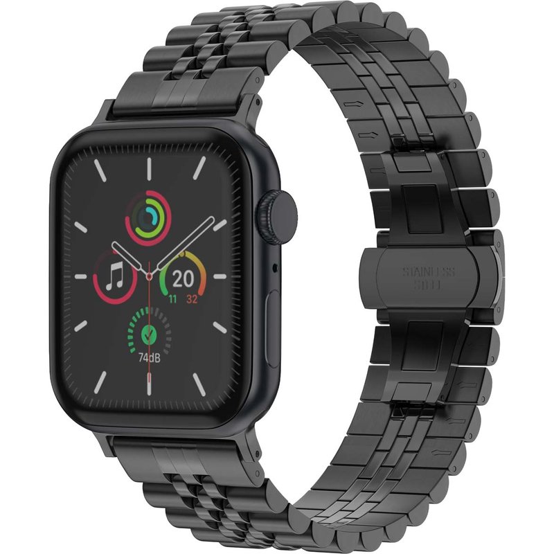 Selencia Bracelet Metallique Jubilee Apple Watch | 38/40/41/42 mm - Noir